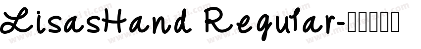 LisasHand Regular字体转换